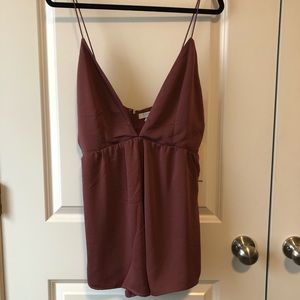 tobi deep v-neck romper